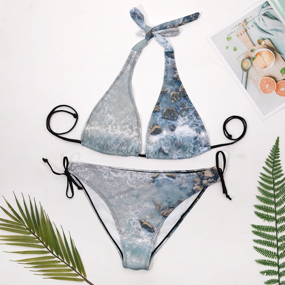 The Stream Sexy V-Neck Bikini Swimsuit