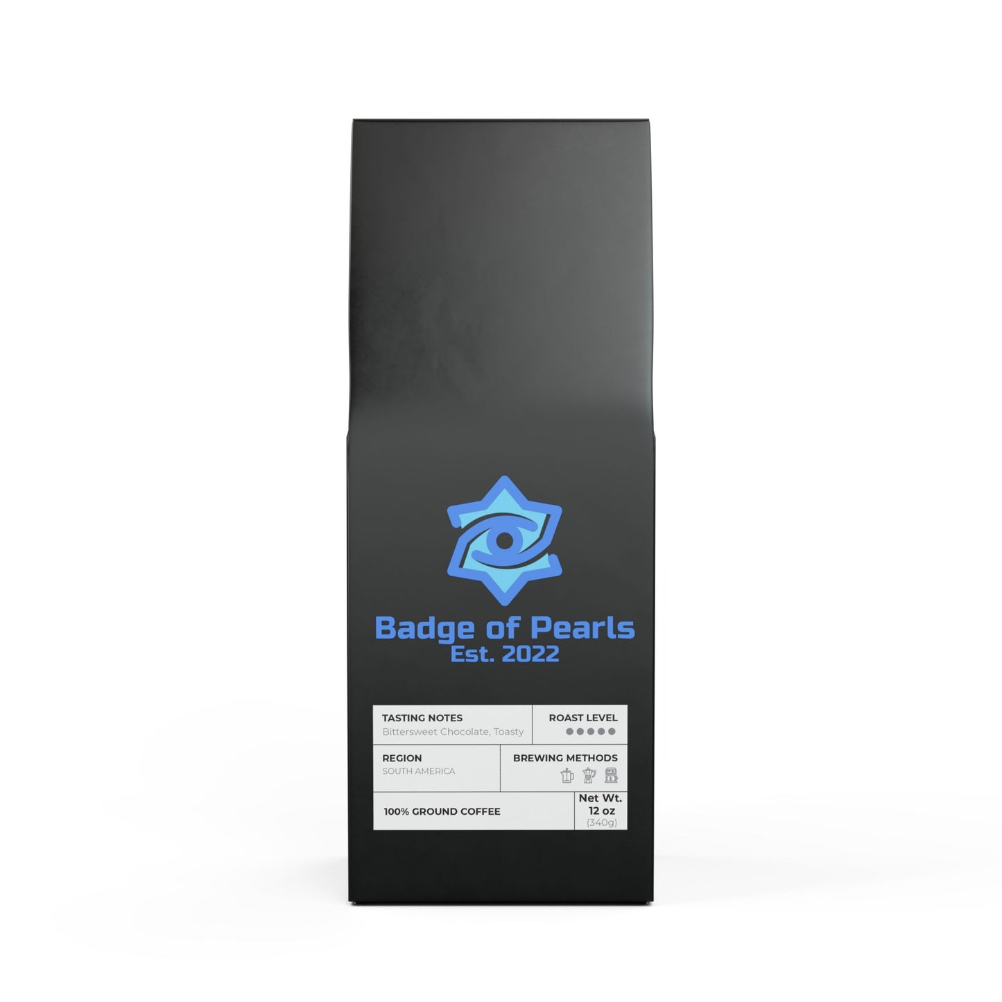 BADGE OF PEARLS Bitterroot Coffee Blend (Dark French Roast)