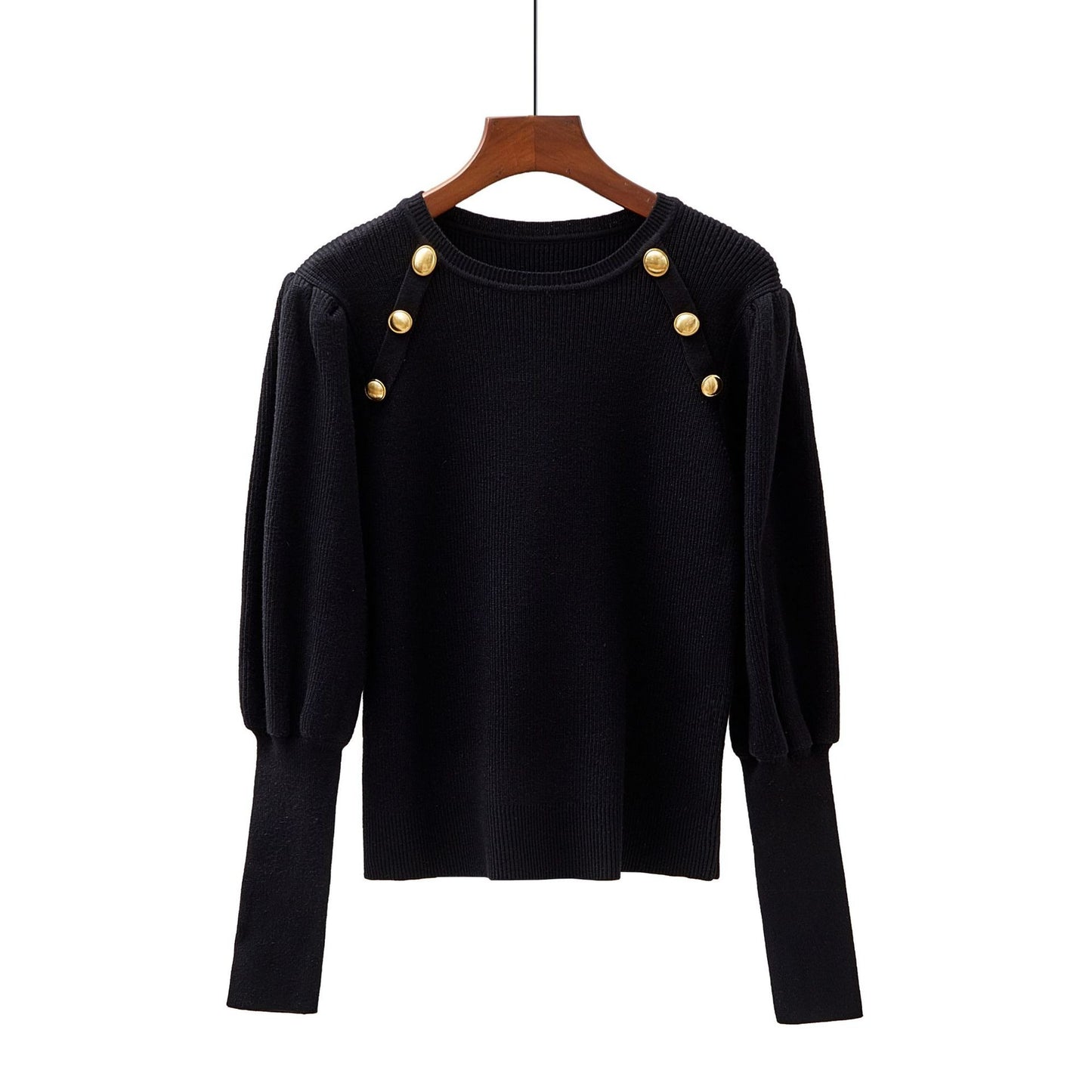 High quality puff sleeves Womens Sweaters Fashion Knitted Pullover Sweater Fall Winter Soft Female Jumper Top Jersey Pull