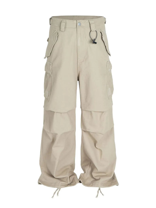 Men‘s Wide Leg Jeans with Cargo Pockets