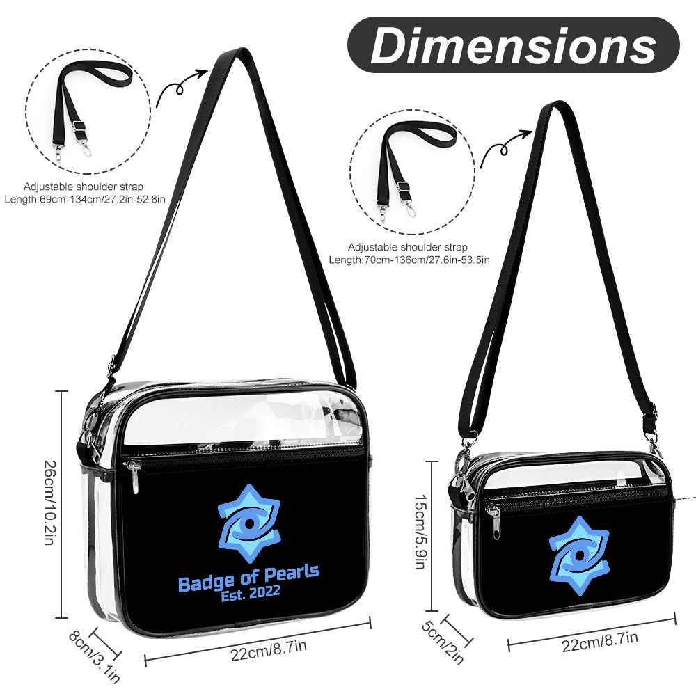 Badge of Pearls Transparent satchel set Two piece