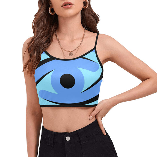 Badge of Pearls Women's Spaghetti Strap Crop Top