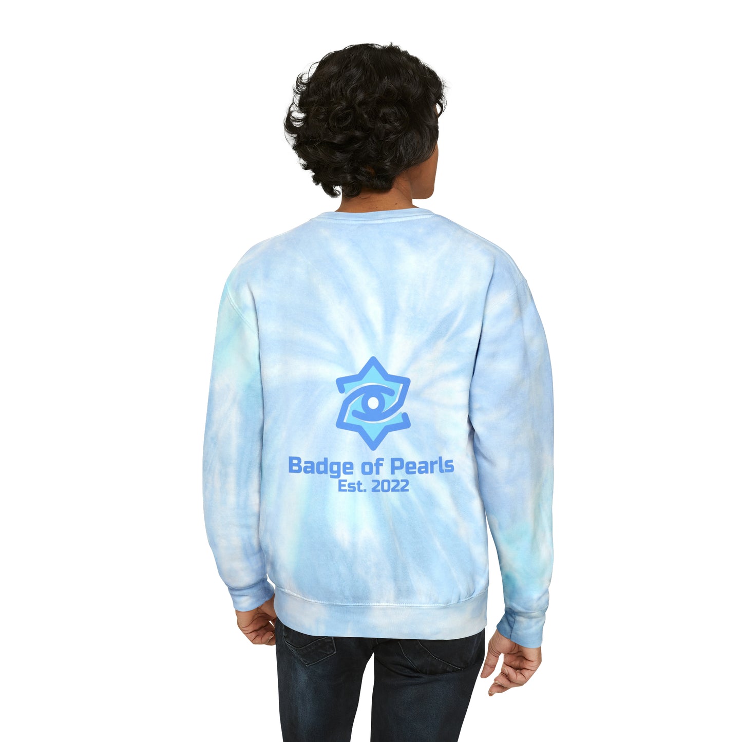 Badge of Pearls Unisex Tie-Dye Sweatshirt