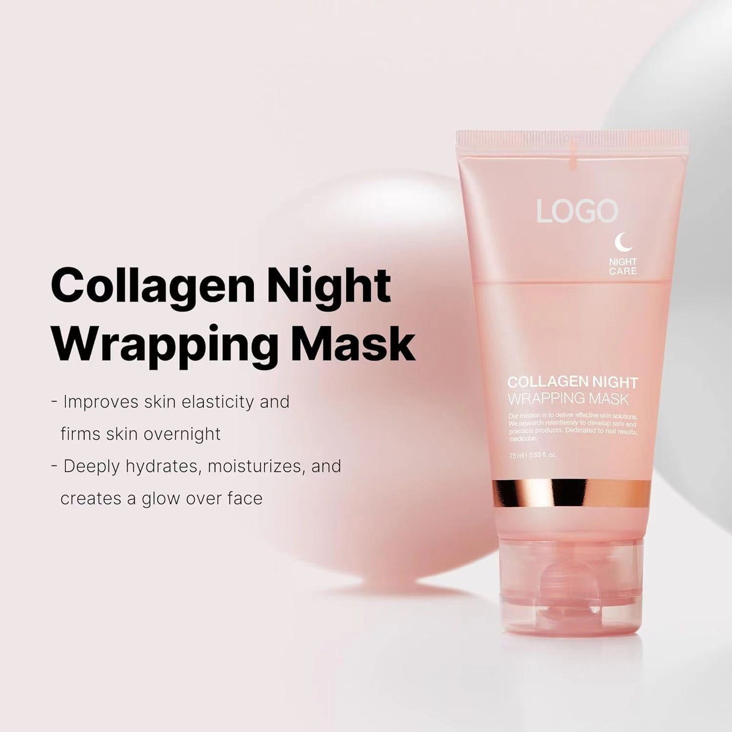 Badge of Pearls Collagen peel-off mask smearable deep cleansing skin rejuvenation moisturizing skin care sleeping mask