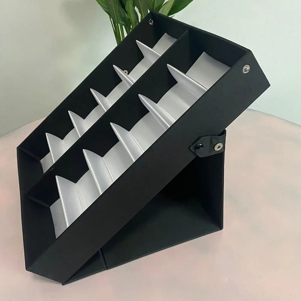 12 pairs of handheld Sunglasses storage box multi grid glasses display
