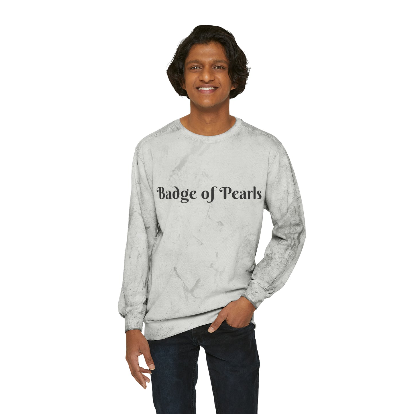 Badge of Pearls Unisex Color Blast Crewneck Sweatshirt