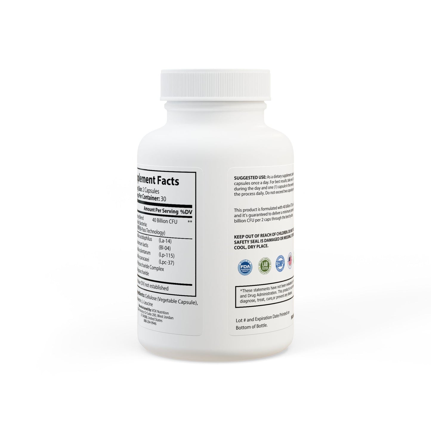 BADGE OF PEARLS Probiotics Supplement (60 Capsules)