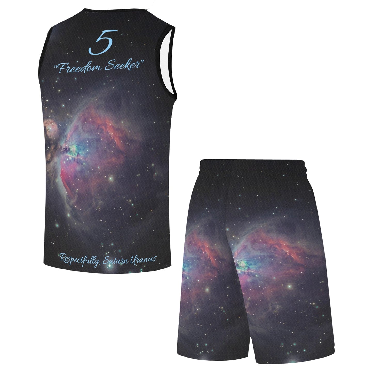 Saturn Uranus Men's Basketball Tracksuit