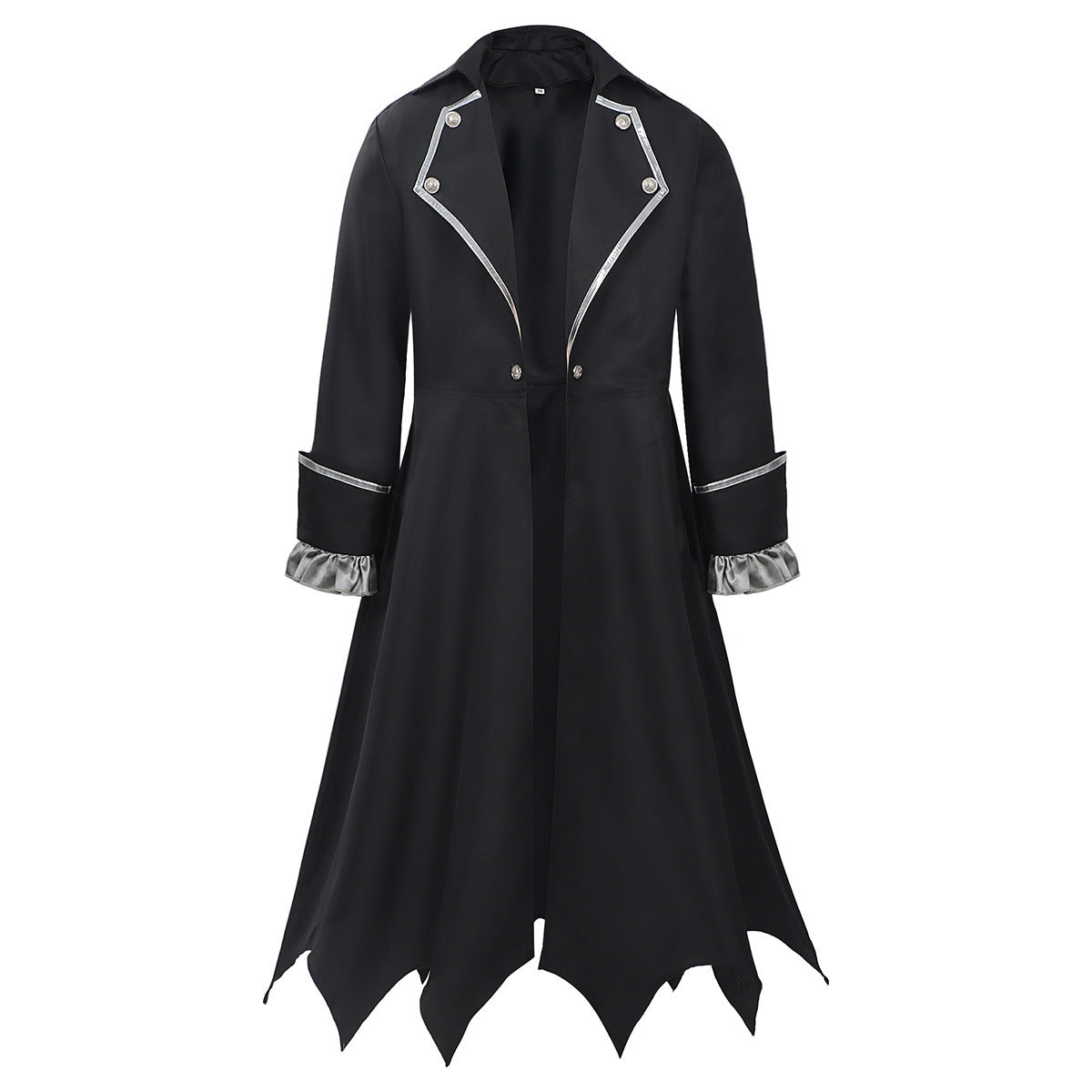 Halloween Grim Reaper Cape Costume Vampire Silver Trim Cosplay Outfit