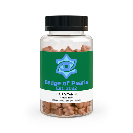 BADGE OF PEARLS Hair Vitamin Gummies (60 Gummies)