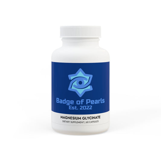 BADGE OF PEARLS Magnesium Glycinate Supplement (60 Capsules)
