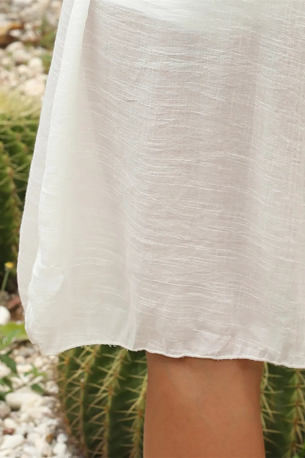 Splicing Beach Skirt Hook Flower Beach Hoodie Bamboo Cotton Beach Strap Skirt Ethnic Style