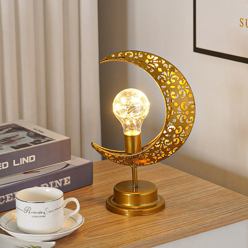 Moon Lamp Ball Lamp Star Moon Lamp Decorative Lamp Bedroom Desk Lamp Atmosphere Shaped Lamp