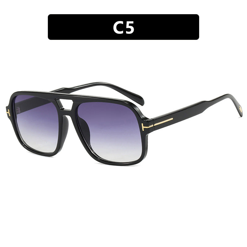 FLOETIC Pilot retro double beam sunglasses, new high-end sunglasses, UV resistant sunglasses, trendy