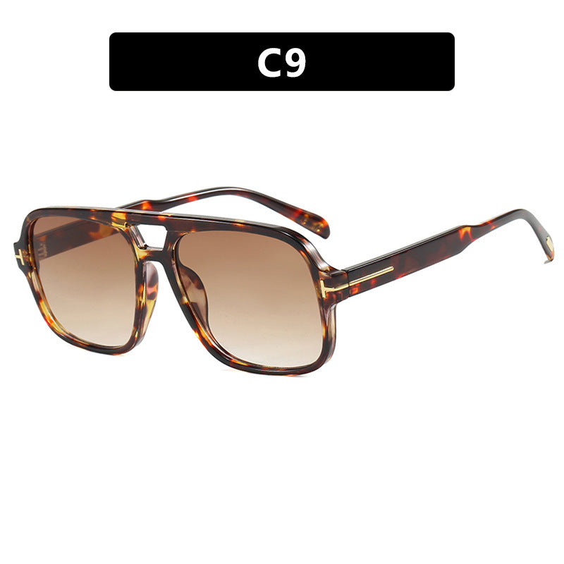 FLOETIC Pilot retro double beam sunglasses, new high-end sunglasses, UV resistant sunglasses, trendy