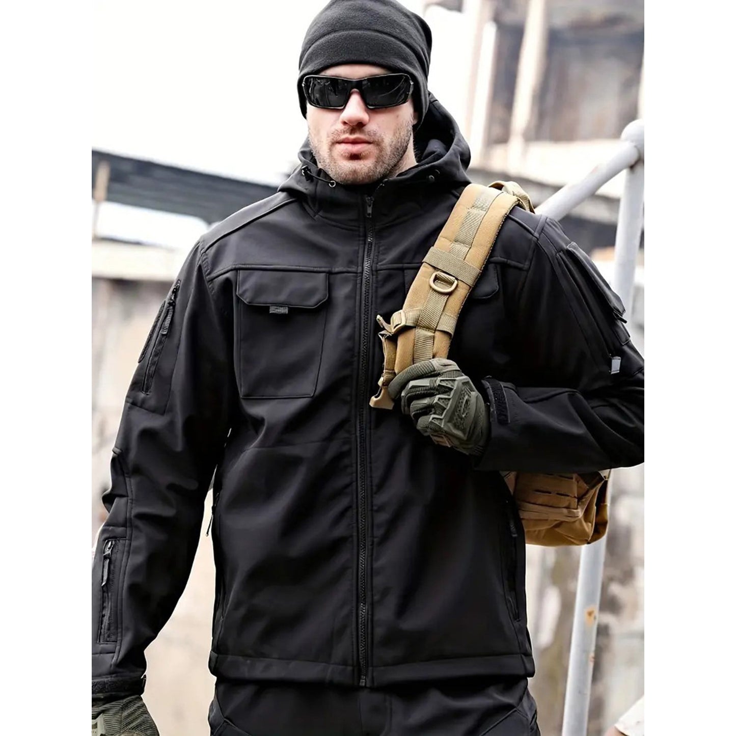 AGENT ACEVEDO 34815 Tactical jacket for men LAW ENFORCEMENT  waterproof hooded mountaineering suit