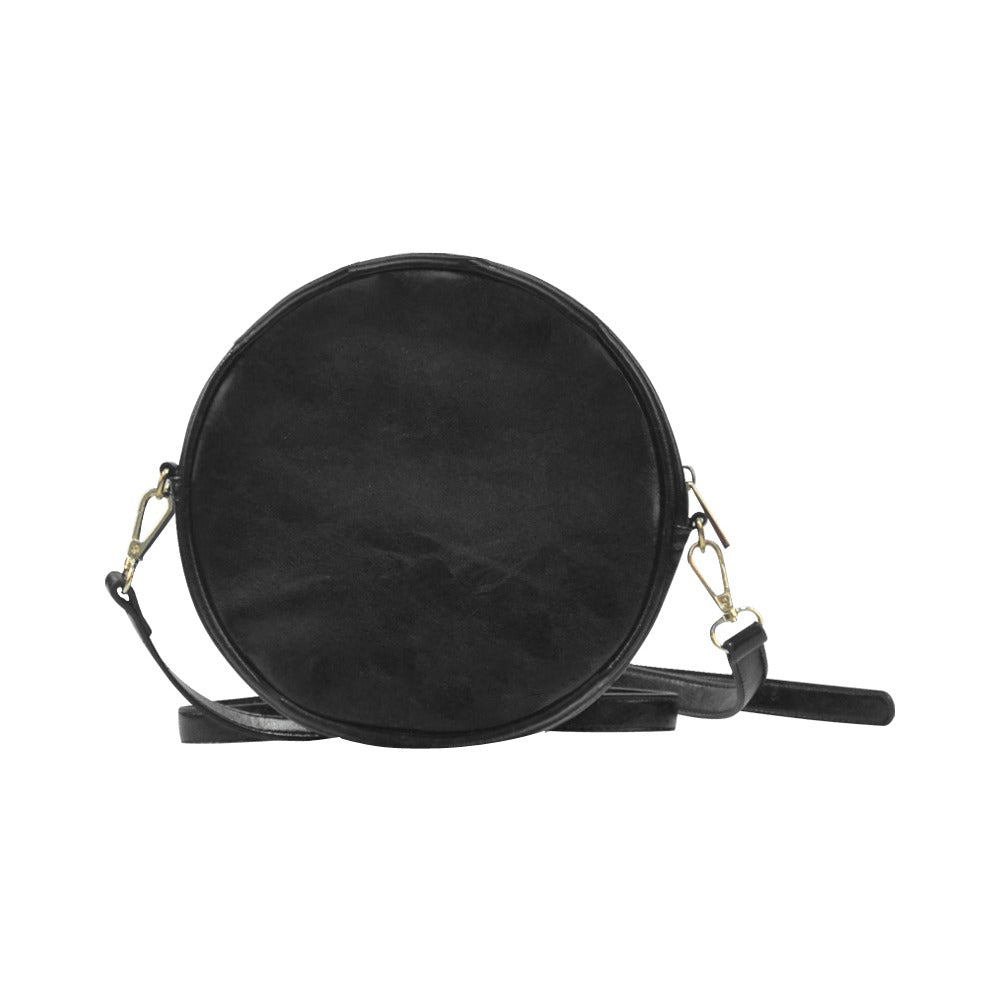 Badge of Pearls Round Messenger Bag