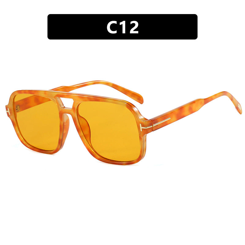 FLOETIC Pilot retro double beam sunglasses, new high-end sunglasses, UV resistant sunglasses, trendy