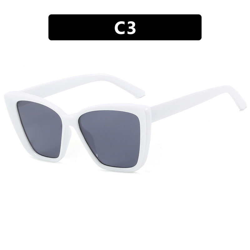 New Cat Eye Large Frame Sunglasses with Advanced Sense Instagram Internet Celebrity Sunglasses