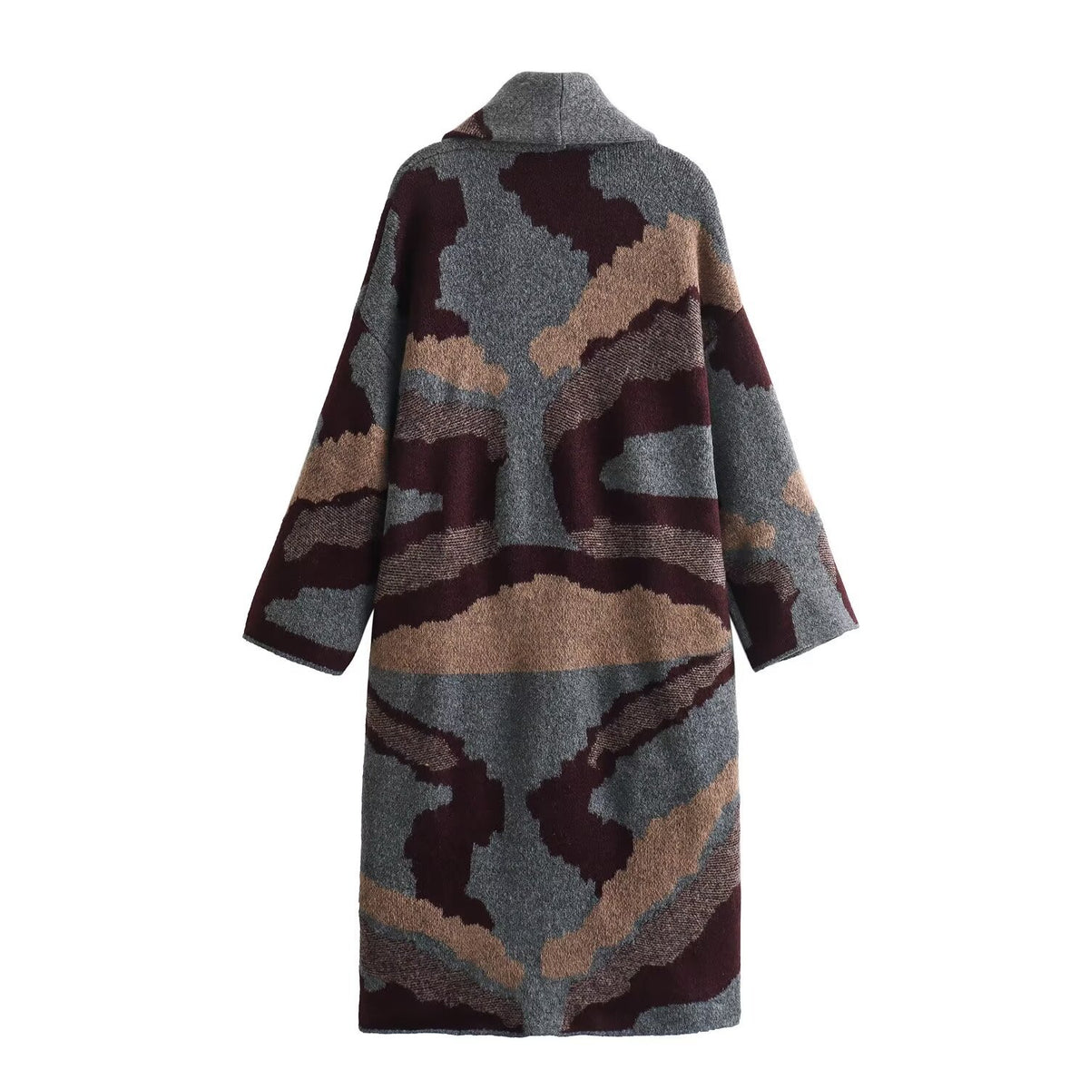 Long Knitting Cardigan Loose Sweaters For Women French Elegant Thick Sweater Autumn Winter