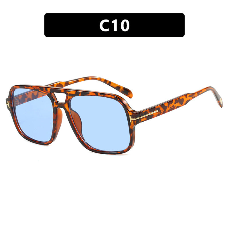 FLOETIC Pilot retro double beam sunglasses, new high-end sunglasses, UV resistant sunglasses, trendy