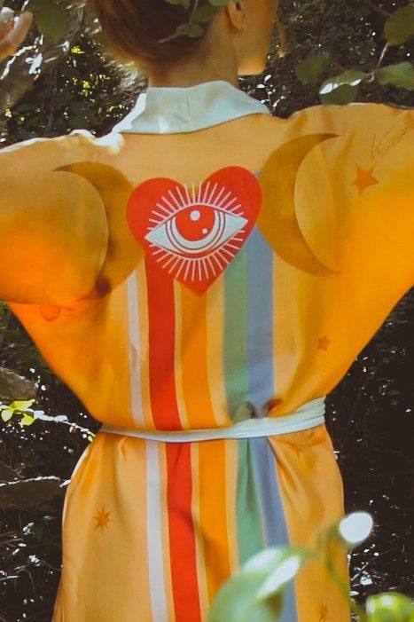 The Rigel Robe in Yucatan Rainbow