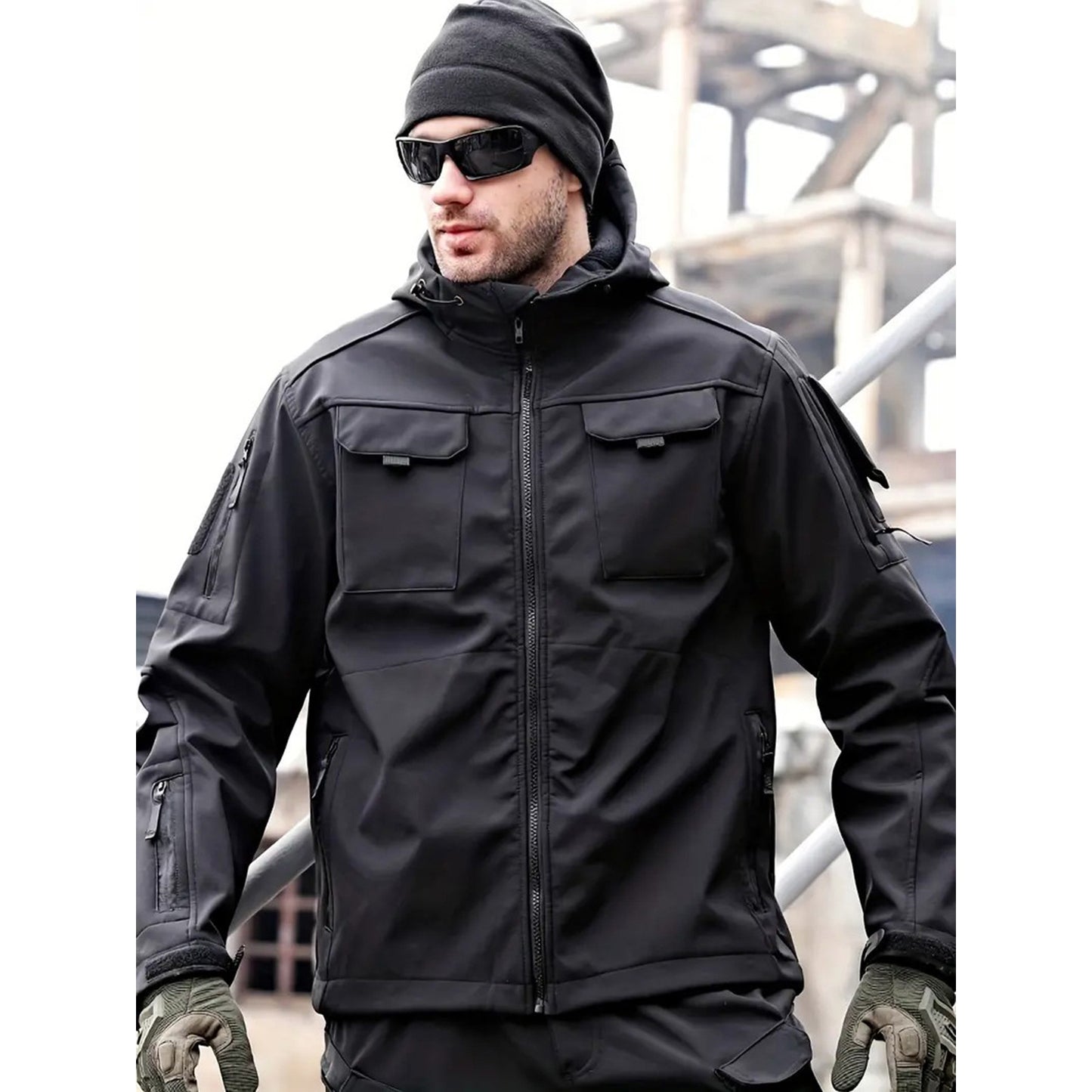 AGENT ACEVEDO 34815 Tactical jacket for men LAW ENFORCEMENT  waterproof hooded mountaineering suit