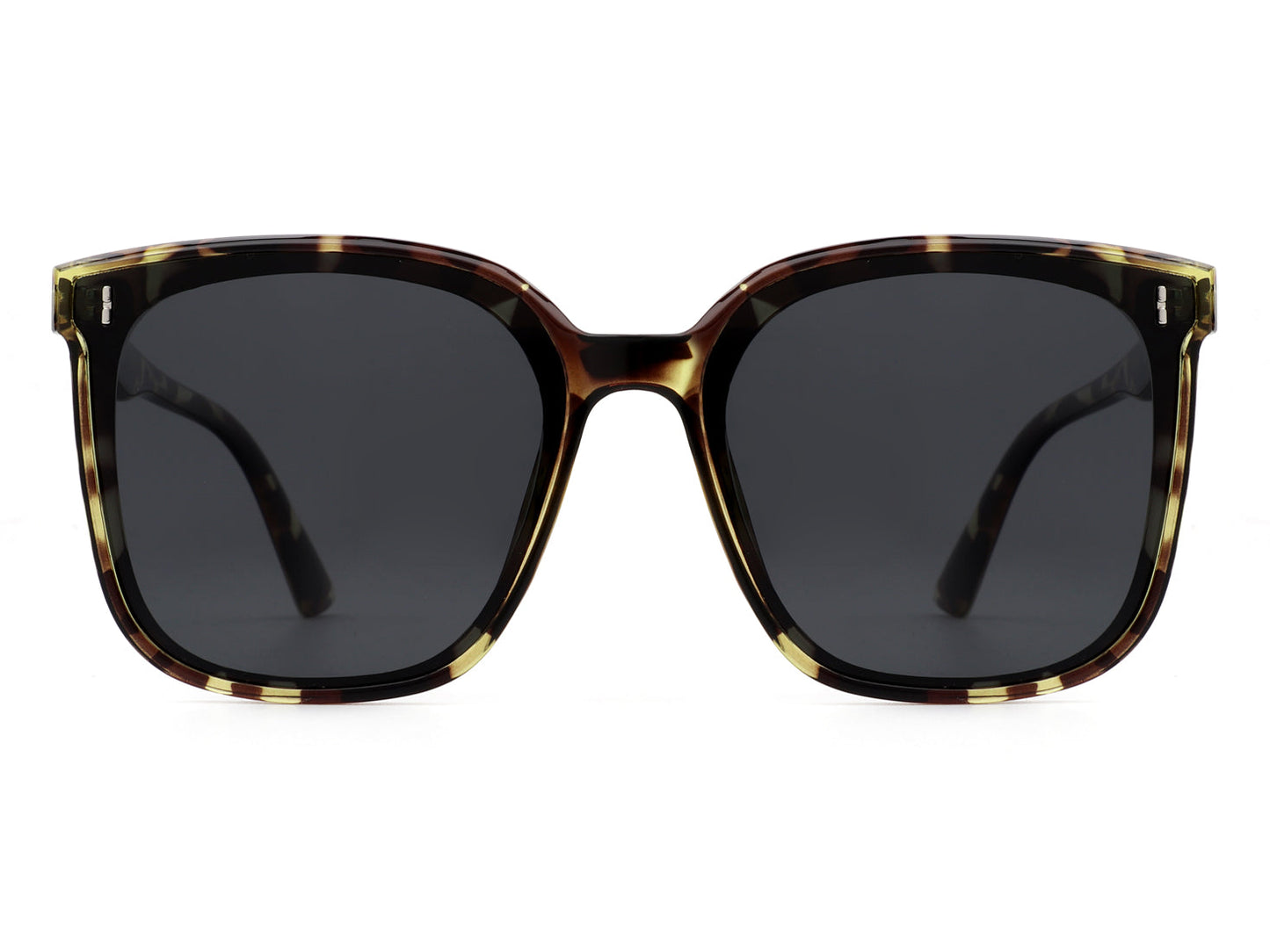 Zona - Square Oversize Retro Flat Top Women Fashion Sunglasses