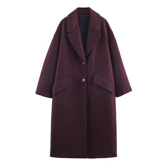 Leisure oversized long coat jacket