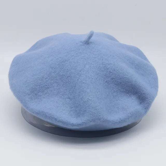 Wool Thick  Berets Artist French Beret Women Painter Hat Girls Female Warm  Walking Cap