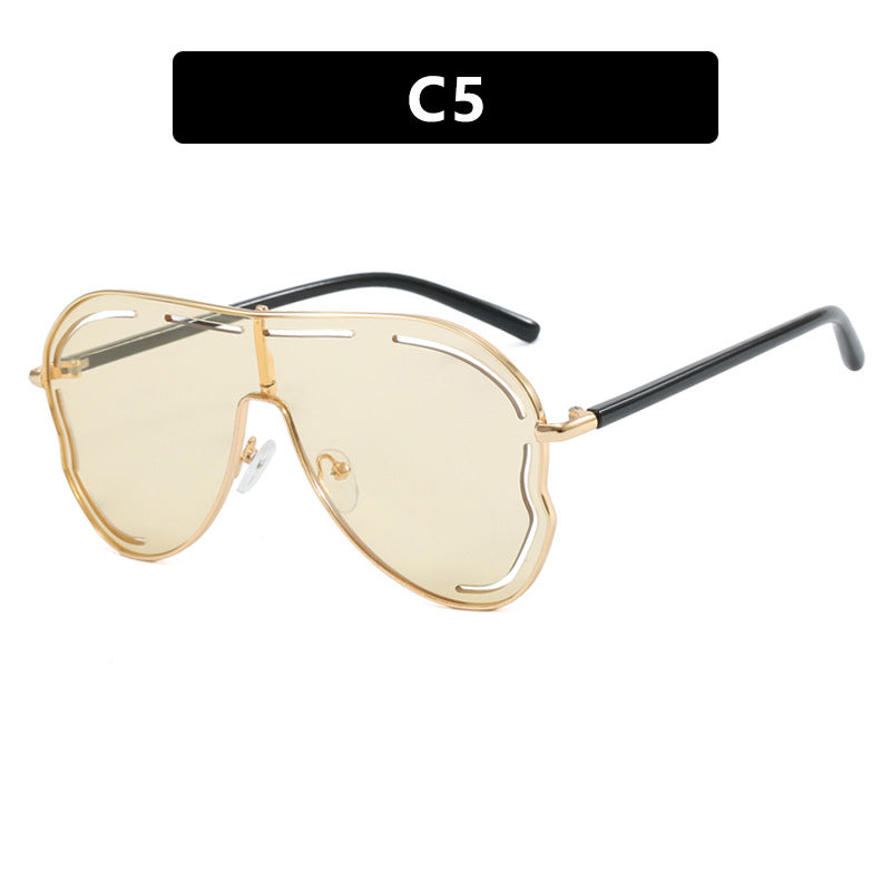 SPICY POET sunglasses, Conjoined large frame toad shaped