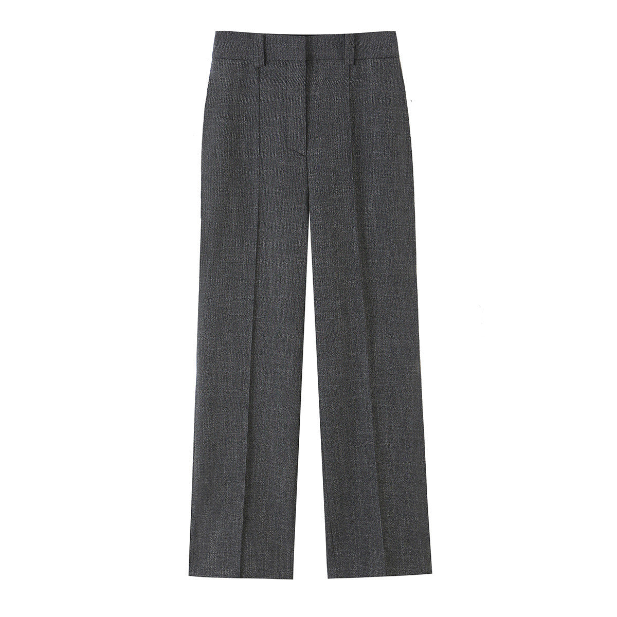 Side zipper strap jacket+pants set for women
