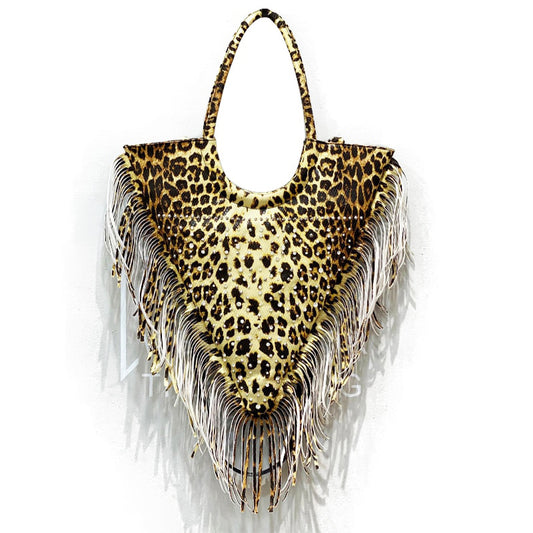 Designer Brand Purses And Handbags For Women Vintage Tassel Shoulder Bag Ladies Large Capacity Travel Rivet Shopper Totes