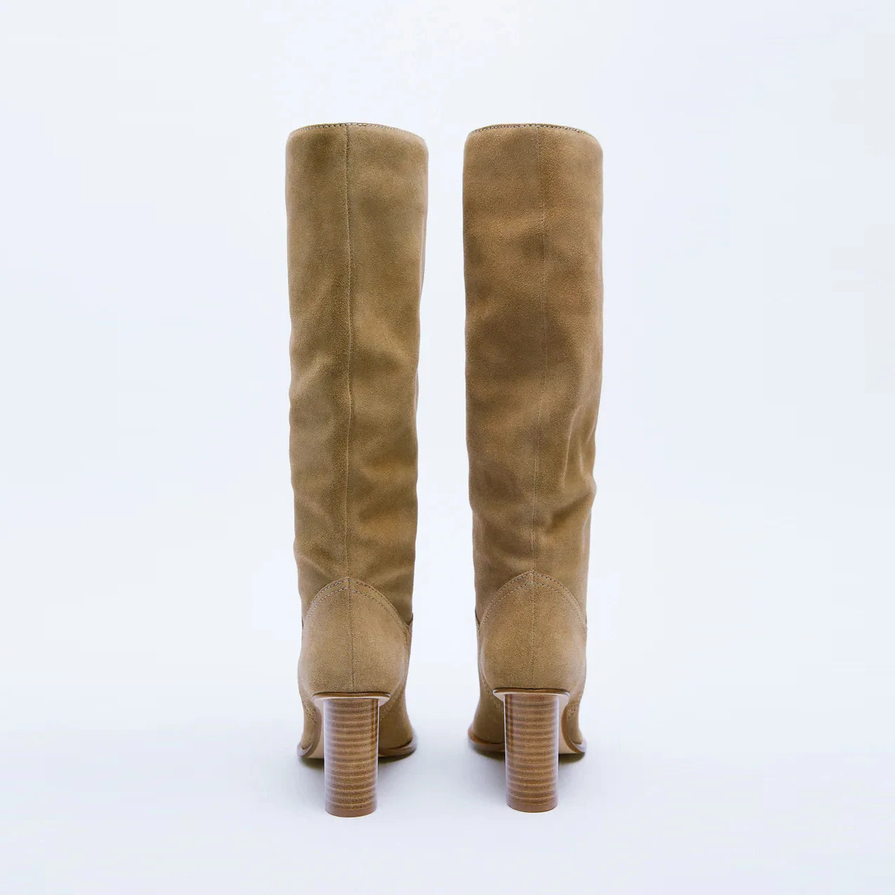 Fashion Women Winter Genuine Leather Knee High Boots Lady Pointed Toe High Heels Party Shoes INS Woman Long Boots 34-42