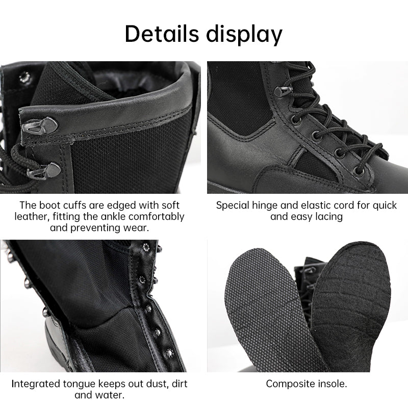 AGENT ACEVEDO 34815 New VKBO 2.0 thermal zone combat boots for men, genuine leather tactical boots.