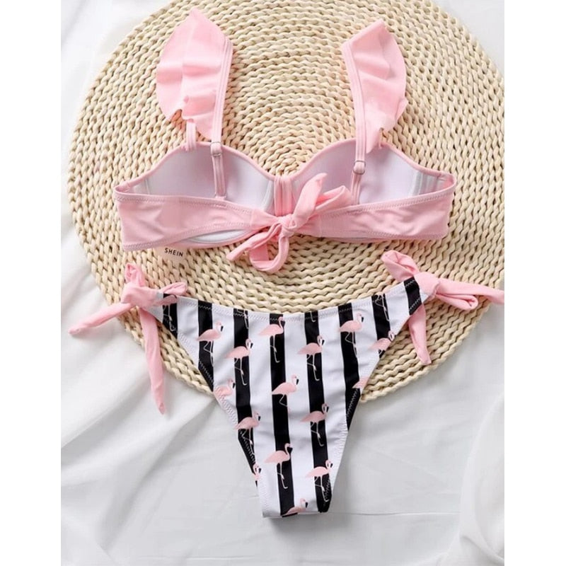 Ruffle Bikini Sexy Swimsuit Women New Push Up Bikini Set Brazilian Bathing Suit Cute Swimwear Women Swimsuits Beachwear