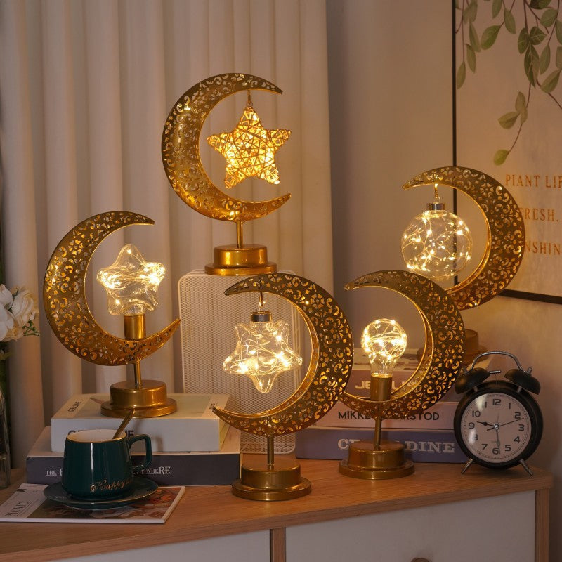 Moon Lamp Ball Lamp Star Moon Lamp Decorative Lamp Bedroom Desk Lamp Atmosphere Shaped Lamp