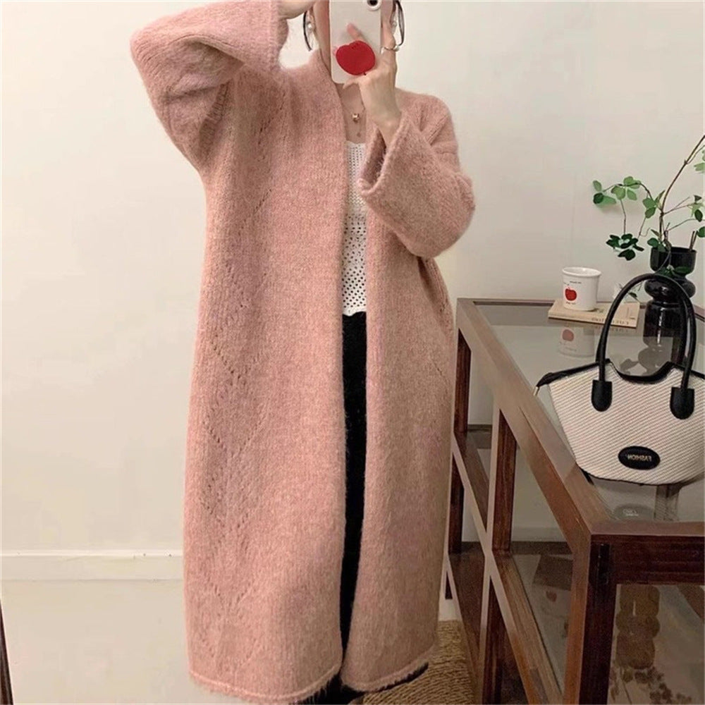 Knee length sweater for women