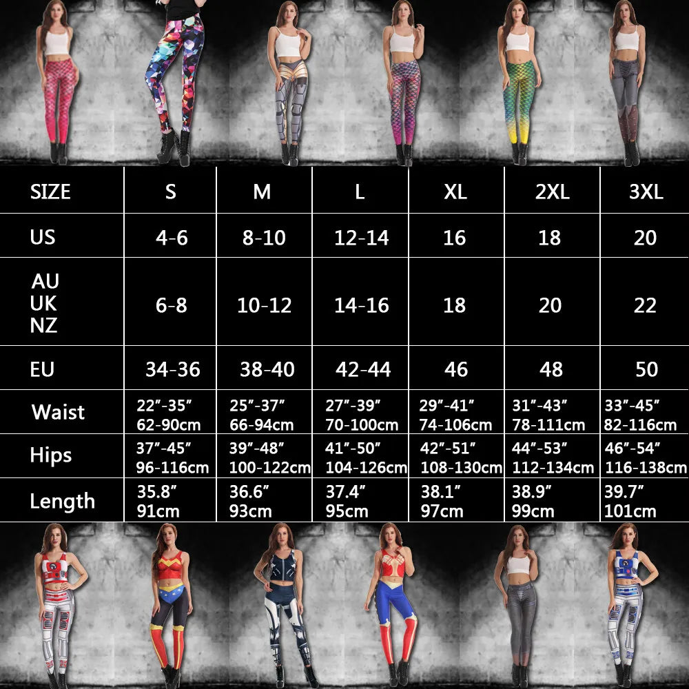 AGENT ACEVEDO 34815 Leggins High Waist Police Line Legins Printed Women Leggings