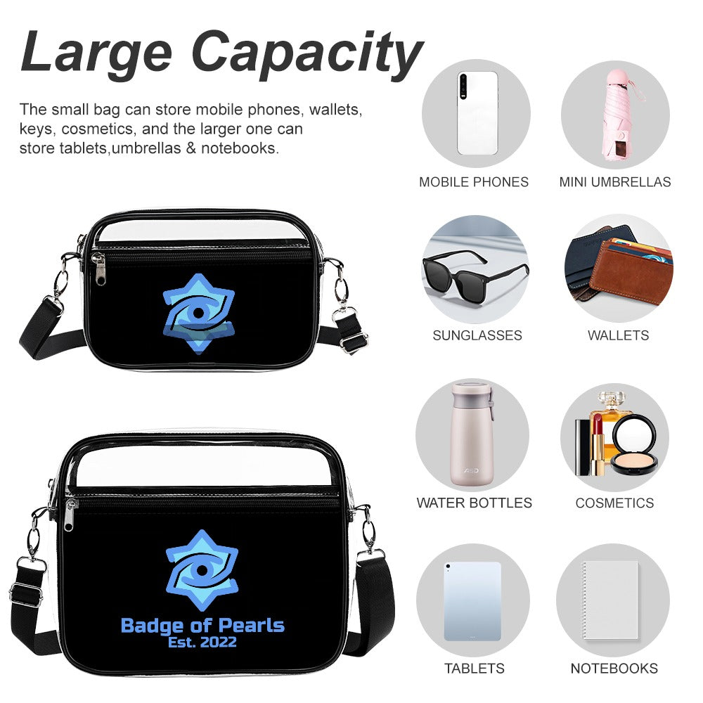 Badge of Pearls Transparent satchel set Two piece