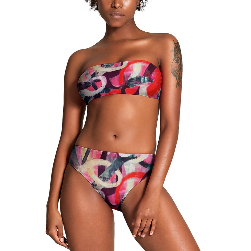 LosCruz Lion Two Piece Bikini Swimsuit