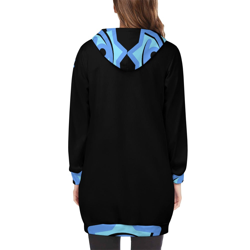 Badge of Pearls Women's long Hoodie
