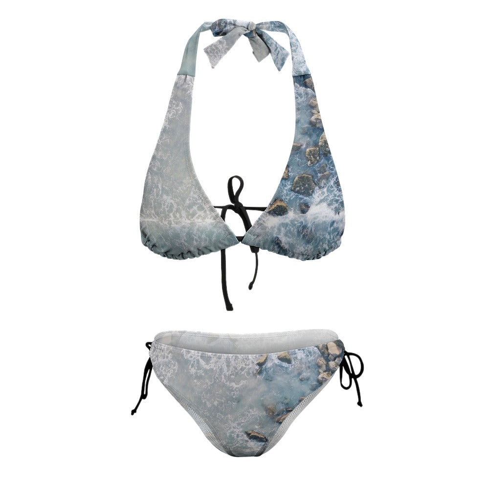 The Stream Sexy V-Neck Bikini Swimsuit