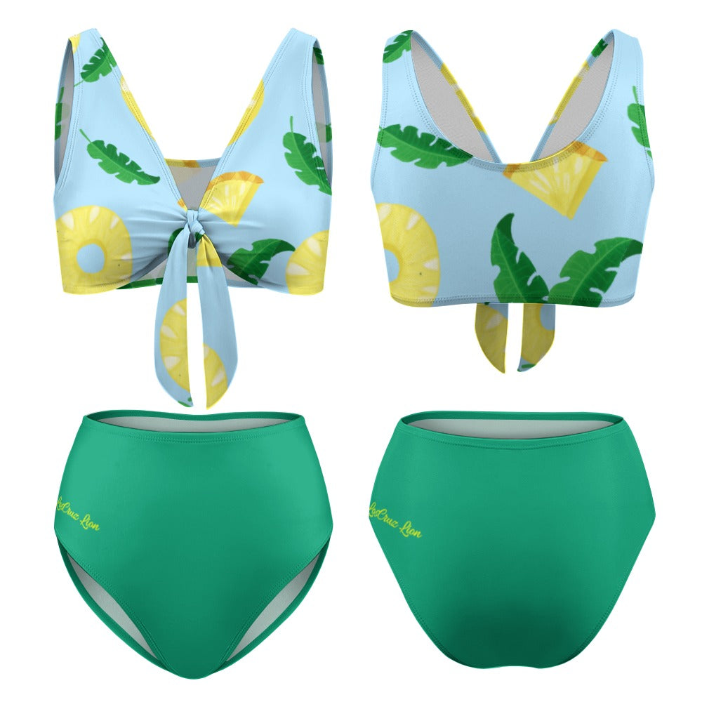 LosCruz Lion 2-Piece Knotted Bikini Swimsuit