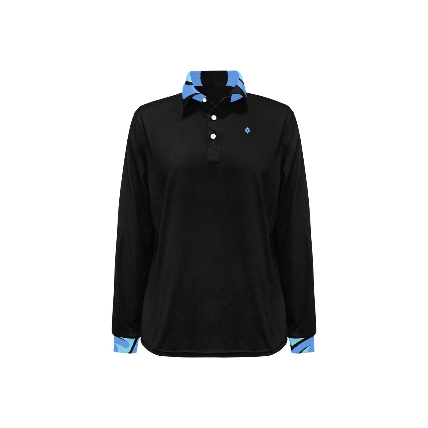 Badge of Pearls Women's Long Sleeve Polo Shirt