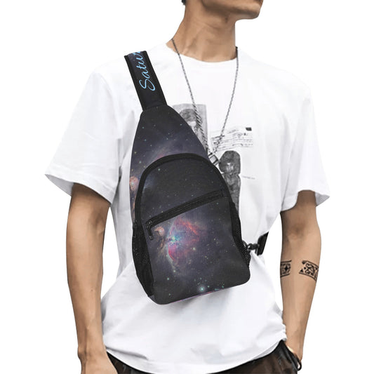 Saturn Uranus All Over Print Chest Bag