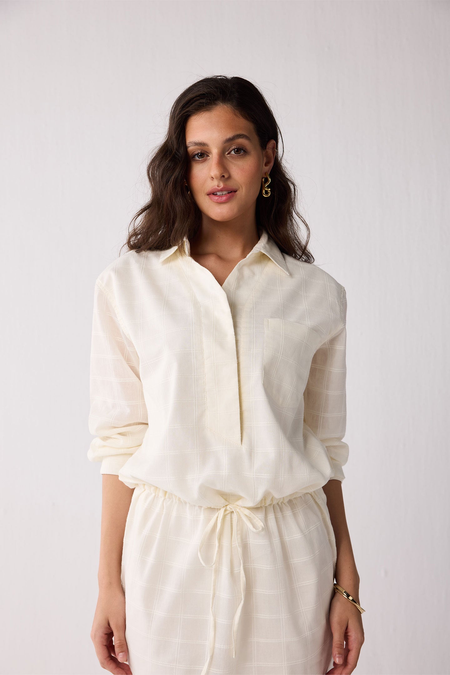 Meet me by the Cliff Dress in Off-White