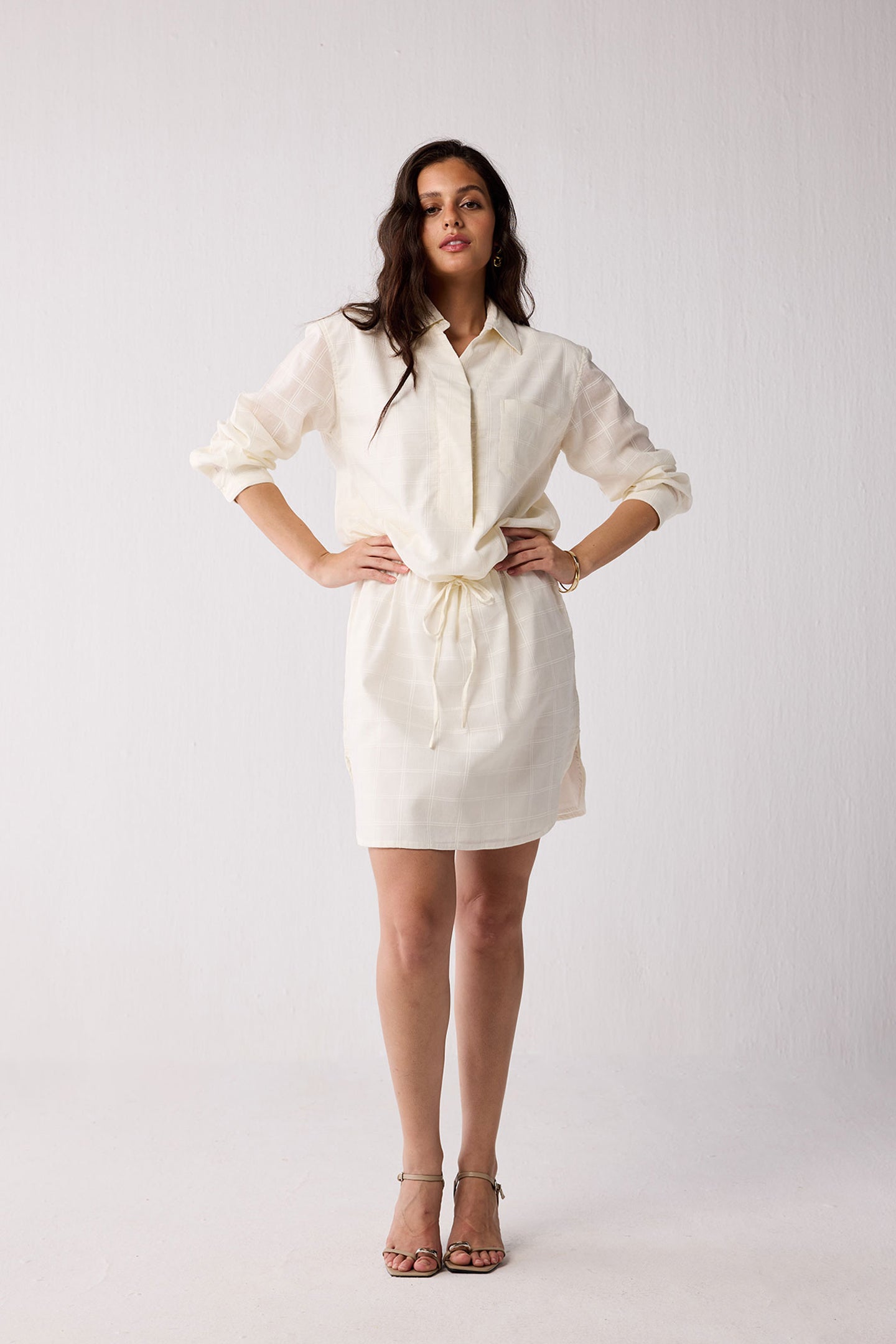 Meet me by the Cliff Dress in Off-White